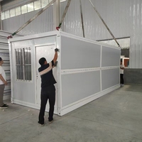 Conteneur modulaire pliable et empilable de 20 pieds, respirant, pour maison, appartement, hôtel, bureau, bâtiment préfabriqué moderne et mobile 1