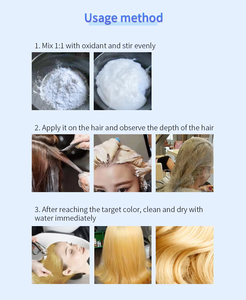 Poudre décolorante pour cheveux en vrac, 500 ml, qualité professionnelle, sans poussière, bleu et blanc, décolorant pour cheveux en vrac - Product Image 4