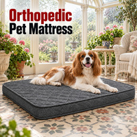 Orthopädische Hundematratze mit Waschbarem Gestepptem Bezug und Umrandung für Indoor-Haustier-Einzelhandelsprogramme