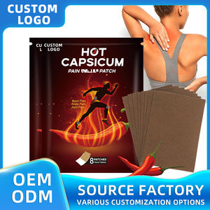 Patchs de massage musculaire Huainan Hall au piment, très demandés, pour le cou, les épaules, la taille, les jambes et les articulations – 8 patchs par articulation pour le soutien musculaire - Product Image 1