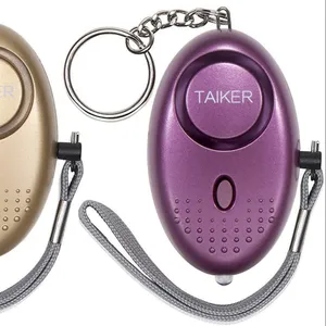 Women's Self Defense Panic Button Keychain Flashlight with Safety Alarm