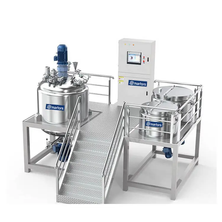 1000L Vacuum Homogenizing Emulsifier with CIP Cleaning Equipment & PLC Control System for Beauty Products and Farms Industries