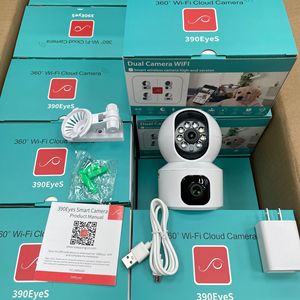 Caméra Wifi à double objectif 390Eyes, vision nocturne 1080P, surveillance panoramique à domicile, stockage sur le cloud IPC - Product Image 2