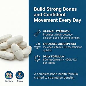 프라이빗 라벨 고함량 뼈 건강 포뮬러 칼슘 보충제 타블렛 빠른 배송 - Product Image 2