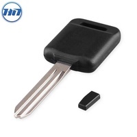 Clé transpondeur lame non découpée pour Nissan, 1 pièce, pour voiture, système de contrôle à distance, avec Logo, pour Nissan Teana, Almera, x-trail, uto