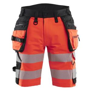 BLAKLADER - 112016485599C52 Pantalones cortos de alta visibilidad 4-Way stretch Rojo hi-vis/negro-EAN 7330509927984 ROPA DE TRABAJO DE LA HI-VIS - Product Image 1