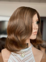 Perruque de luxe en cheveux humains européens SHY, texture fine, base mono, pour remplacement capillaire – Fournisseur de marque