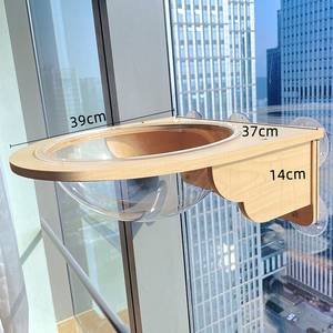 Cửa Sổ Treo Trong Suốt Mèo Giường Vui Vẻ Thoải Mái Bằng Gỗ Mèo Đồ Nội Thất Treo Tường Viên Nang Mèo Tổ - Product Image 2