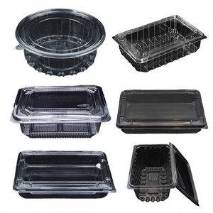 Disposable <b>Plastic</b> PET Packaging <b>Box</b> for Nuts Kernels Food Embossing Puff Bread Pastry Biscuits Potato Chips Sushi Pizza - Product Image 2