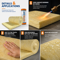 Rouleau de couverture isolante en fibre de verre UL723 ASTME84 R21 de 6 pouces pour le marché nord-américain, isolation des toits de bâtiments métalliques