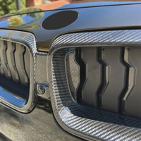Grille de pare-chocs avant en fibre de carbone sèche noire personnalisée pour BMW M2 G42 M235i M240i Grille en carbone mise à niveau 2022 +