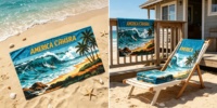 Premium 100% Cotton Velour Beach Towel 70x140cm Reactive Printed Quick Dry Soft Bath Beach Towel