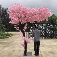 FRÜHLINGS PFLANZUNG Künstlicher Kirschblüten baum im Freien Hochzeit Hotel dekoration maßge schneiderte rosa künstliche Kirschbaum