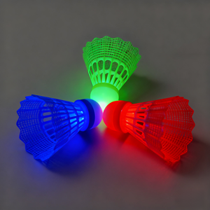 Led Night Nylon <span class=keywords><strong>Badminton</strong></span> Tête <span class=keywords><strong>de</strong></span> boule moussante haute pression Rebond rapide Résilient <span class=keywords><strong>Badminton</strong></span> - Product Image 1