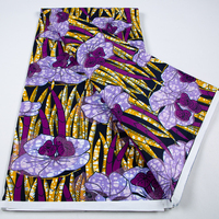 Tela de Cera Holandesa de Gran Calidad, 100% Algodón, Estampado Java, 6 Yardas, para Confección de Diseños Batik Modernos para Bodas