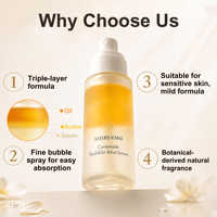 Sérum en spray triple couche végétalien OEM ODM multi-peptides et céramides, raffermissant, anti-rides, hydratant et réparateur pour le visage