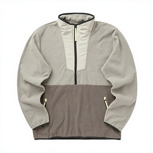 เสื้อกอล์ฟลำลองผู้ชาย แขนยาว ลายทาง น้ำหนักเบา ซิป ¼  แบบสวมหัว มีฮู้ด สกรีนโลโก้ได้ - Product Image 1