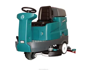 Industriële Volledige Automatische Vloerreinigingsmachine Vloer Wasmachine Rit Op Vloer Scrubber