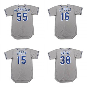Maillot de baseball rétro cousu 1999-2006 OREL HERSHISER MATT KEMP JEFF KENT ROBIN VENTURA ERIC GAGNE pour adultes et juniors S-5XL - Product Image 1