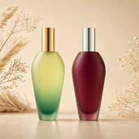Flacons de parfum vides en verre de 45 ml, design plat élégant et unique, fabrication haut de gamme Anding.