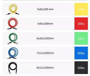 Thiết Kế Mới 11-Mảnh Kháng Ban Nhạc Thiết Lập Dải Loại Cho Yoga & Pilates Tập Thể Dục Mini Nhãn Hiệu Riêng Kháng Ban Nhạc Yoga - Product Image 5