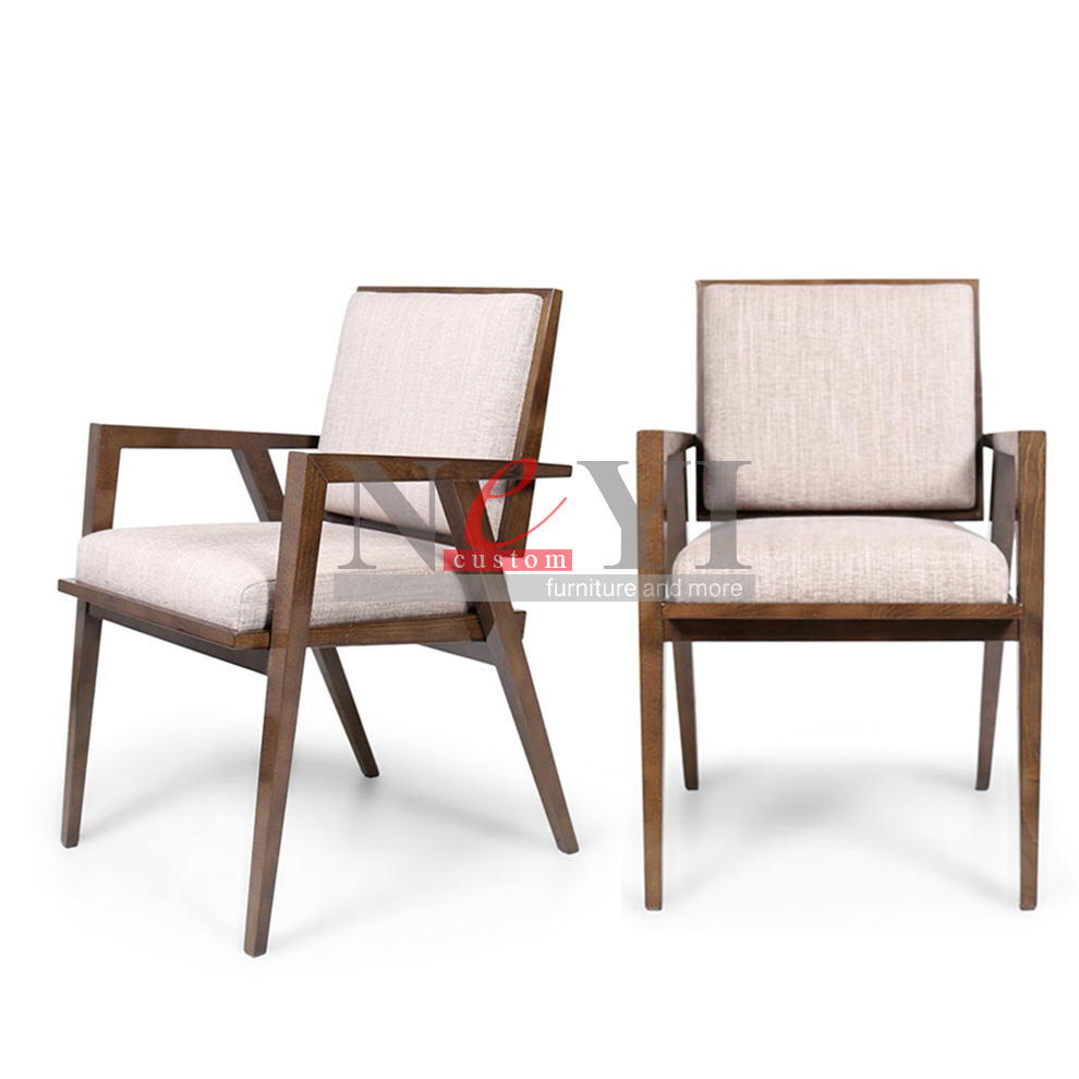 CY008 French Chaises Salle A Manger Restaurant Dinning Side Upholstered Plastic Wooden Kitchen Tulip Dining Chair With Cushion