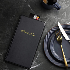 Cartella per banconote da ristorante in PVC con Logo personalizzato presentatore di banconote in pelle <span class=keywords><strong>PU</strong></span> - Product Image 5