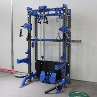 Rack de musculation multifonction robuste avec système de poulies à câble réglable, machine d'entraînement fonctionnel pour salle de sport à domicile