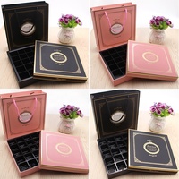 Coffret cadeau calendrier de l'Avent personnalisé pour le Ramadan, boîte de chocolats, macarons, bonbons, biscuits, ensemble cadeau musulman noir et rose, coffret cadeau islamique pour le Ramadan