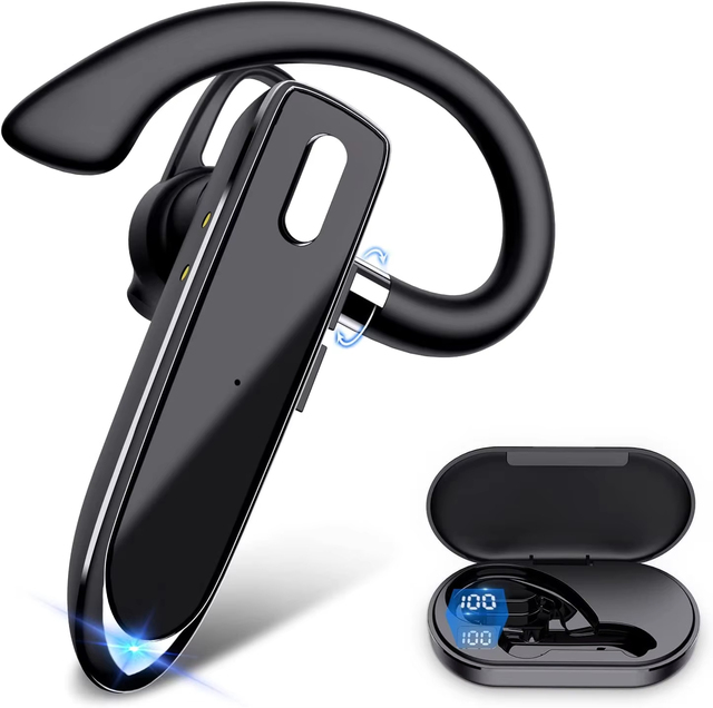 Yoosure New On-Ear Business Headphone for 5.0 Compatible Wireless IPX1 Waterproof Noise Reduction Sport Music Mic 10M