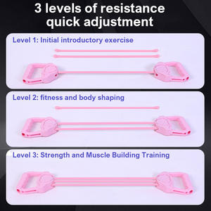 Juego de Bandas de Resistencia para Ejercicio Muscular, Bandas de Látex Natural con Anclaje para Puerta y Asas, para Entrenamiento en Casa o Gimnasio - Product Image 5