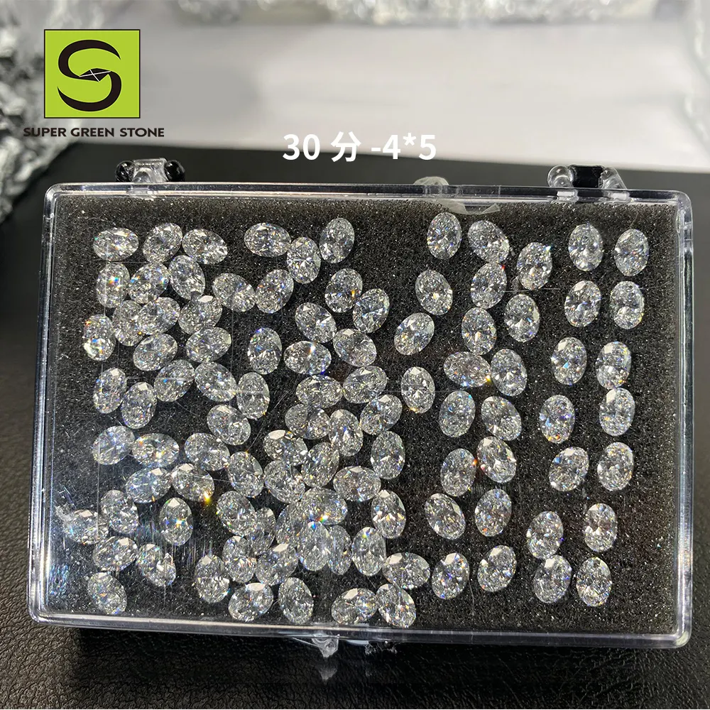 Super Pedra Verde Atacado GIA IGI Branco Real Diamantes Soltos Lab Grown Diamante DEF VVS HPHT CVD Diamante Sintético