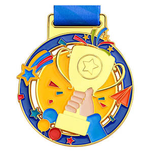 Medallas Deportivas Personalizadas para Niños, Medallas Redondas <span class=keywords><strong>de</strong></span> Metal para Fútbol, Taekwondo, Natación, Carreras, Maratón - Product Image 3