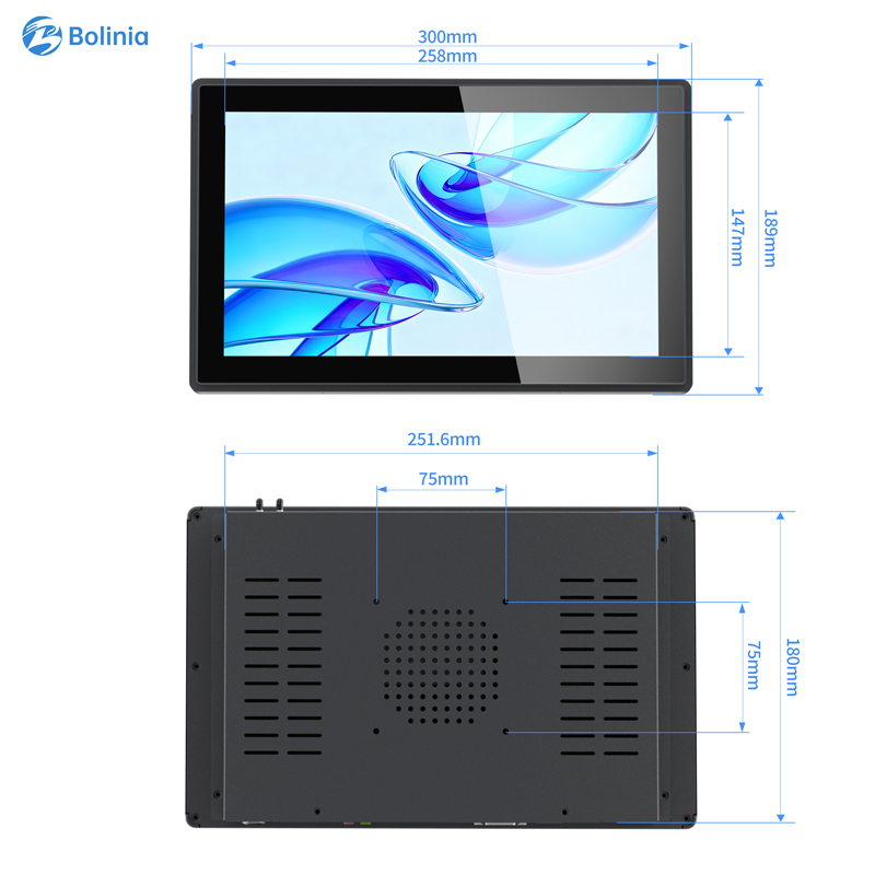 Industrial Open Frame 11.6inch Touch Screen Monitor VESA Wall Mount IP65 Waterproof Stock Compatible Wind Linux/Android Panel PC