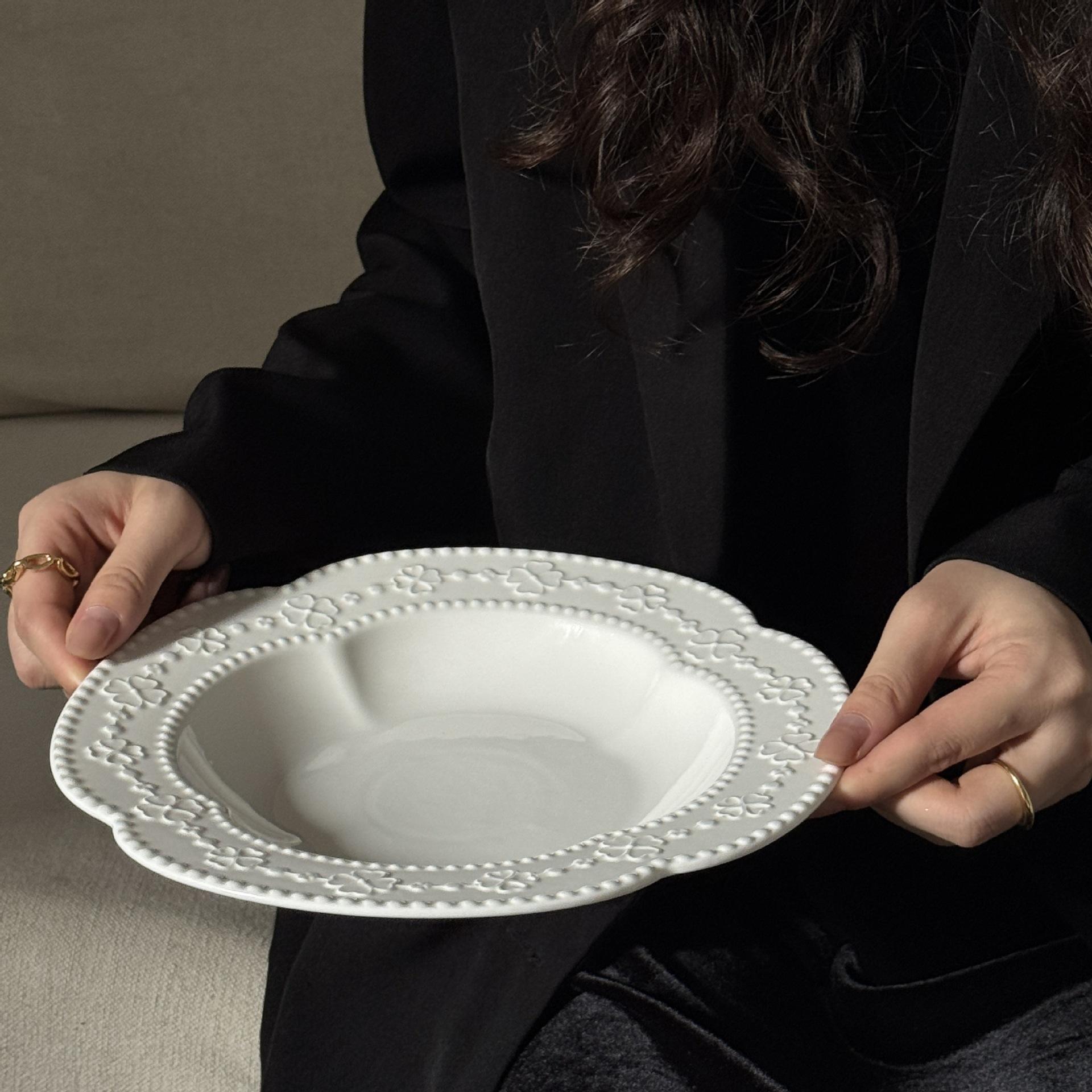 Clover soup plate 23*3.5