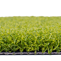 Gazon artificiel vert de 20 mm en herbe mélangée, doux, anti-âge, pour sols de golf intérieurs, en matériau PP+PE, vente en gros d'usine, haute qualité