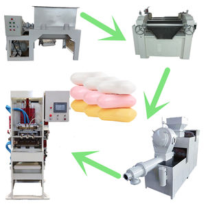 Nueva Línea de Producción de Jabón Automática de Alta Resistencia 2t/h con PLC, Mezcla, Refinación, Extrusión y Corte Integrados, Diseño Compacto - Product Image 1