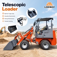 Spedizione Gratuita: Pala Gommata Elettrica LOGWAY con Altezza di Sollevamento Telescopica e Portata di Carico Estesa per Alimentazione tramite Tramoggia