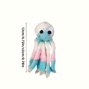 Jouet en <span class=keywords><strong>peluche</strong></span> pieuvre réversible personnalisé en gros, écologique, moderne et classique, pour chiens et chats, de luxe et tendance, pour herbe à chat et dessins animés - Product Image 3