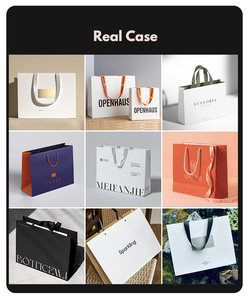 थोक कस्टम लोगो प्रिंट आपको धन्यवाद छोटे उपहार पैकेजिंग बैग पुनर्नवीनीकरण लक्जरी गहने शॉपिंग पेपर बैग के साथ हैंडल - Product Image 6