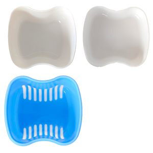 กล่องใส่ฟันปลอมพร้อมตะกร้ากรองและแปรงทำความสะอาดสองหัว ชุดกล่องเก็บรีเทนเนอร์ ฟันปลอม แบบพกพา - Product Image 4