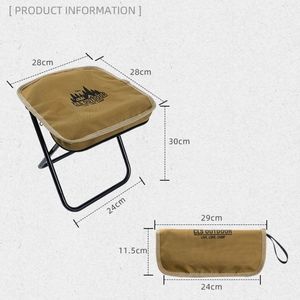 Chaise et tabouret de jardin pliants d'extérieur en gros avec sac de rangement zippé pour pique-nique, camping, plage, pêche, voyage - Product Image 6