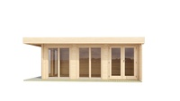 Casa de bungalow de madera al aire libre moderno jardín de madera Oficina casa de madera techo plano Tiny Living Casa Cabane