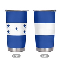Gobelet isotherme en acier inoxydable de 20 oz avec drapeau du Honduras, personnalisé, anti-fuite, pour le bureau et la maison, pour les boissons quotidiennes