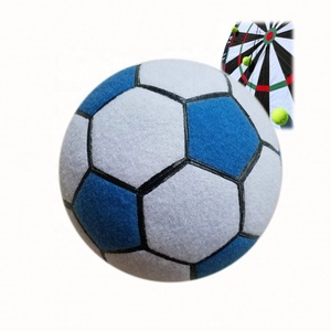 Ballon de football gonflable adhésif de 22 cm de diamètre avec bande auto-agrippante pour jeux sportifs - Product Image 1