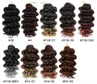 Extensions de cheveux synthétiques à ondulations profondes courtes, vente en gros directe d'usine, pour tressage, souples, rebondissantes, sans nœuds, pré-bouclées, simples