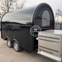 Camion de Kebab Entièrement Équipé, Taille Personnalisée pour l'Europe, Chariot de Vente Ambulant pour Bubble Tea, Café, Hot-Dogs, Remorque Alimentaire