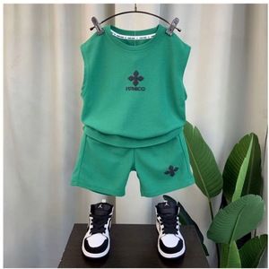 Nuovi vestiti estivi da ragazzo pantaloncini Casual senza maniche per bambini Set di abbigliamento per neonati - Product Image 5