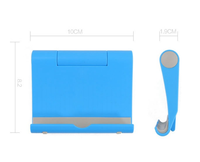 Support de tablette et de téléphone portable universel pliable et réglable en plastique, avec logo personnalisé, à prix abordable