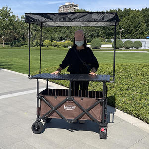 Stand de vente multifonctionnel personnalisé avec grande table pliable et pare-soleil pour le <span class=keywords><strong>camping</strong></span> et les marchés nocturnes - Product Image 2